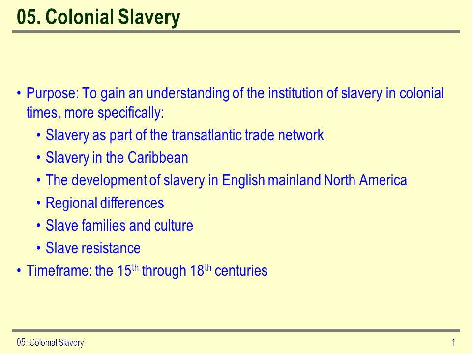 Slavery in the colonial United States